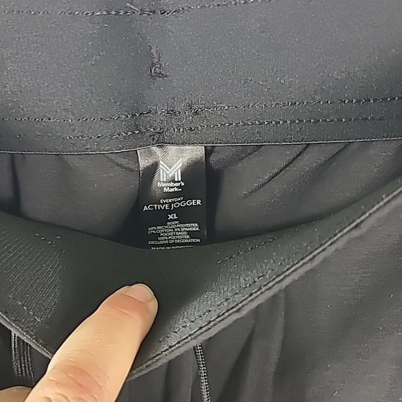 NWT Member's Mark Men's Everyday Active Jogger Black Sz XL - Picture 4 of 6